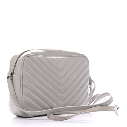 Saint Laurent Calfskin Matelasse Monogram Lou Camera Bag Granite 3 of 10