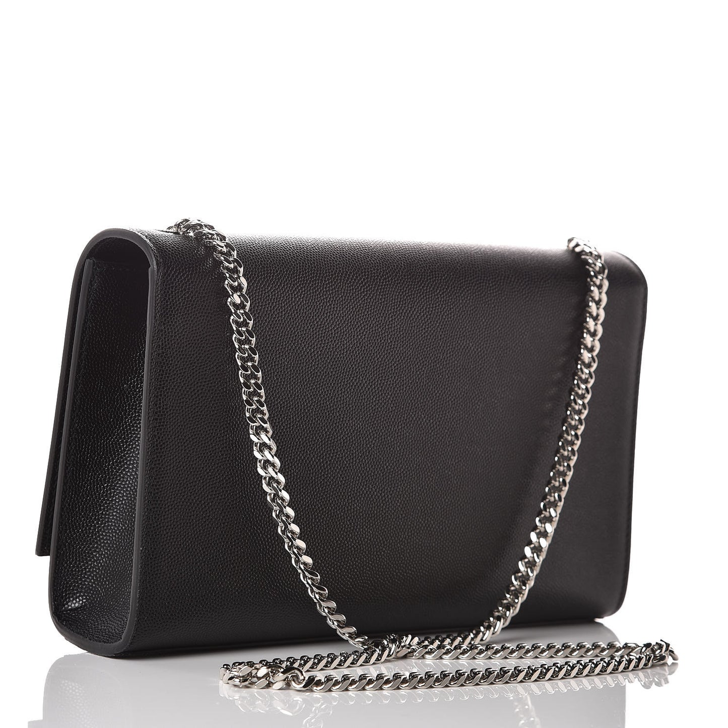 Grain De Poudre Medium Classic Monogram Kate Satchel Black