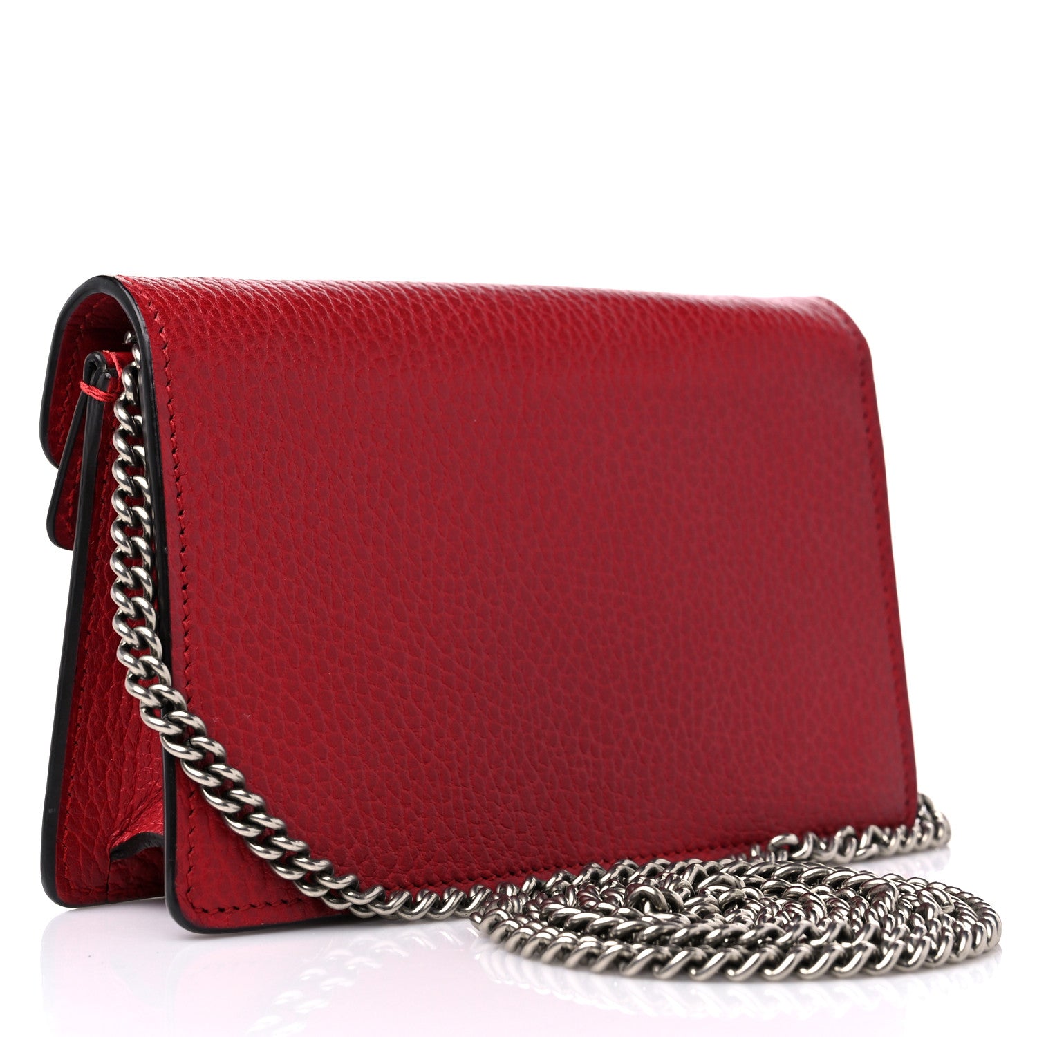 Gucci Calfskin Super Mini Dionysus Shoulder Bag Hibiscus Red 3 of 10