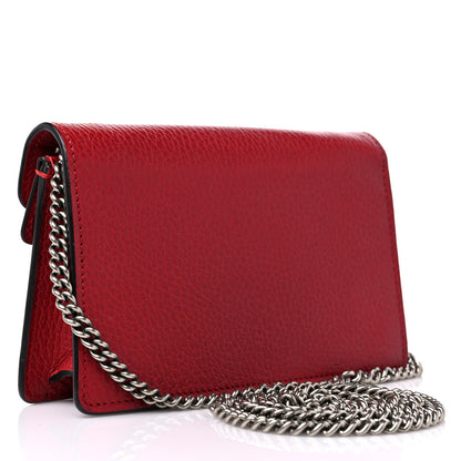 Gucci Calfskin Super Mini Dionysus Shoulder Bag Hibiscus Red 3 of 10