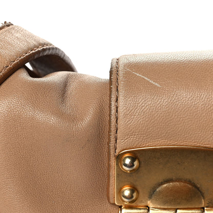 Miu Miu Nappa Matelasse Coffer Hobo Cammeo 10 of 15