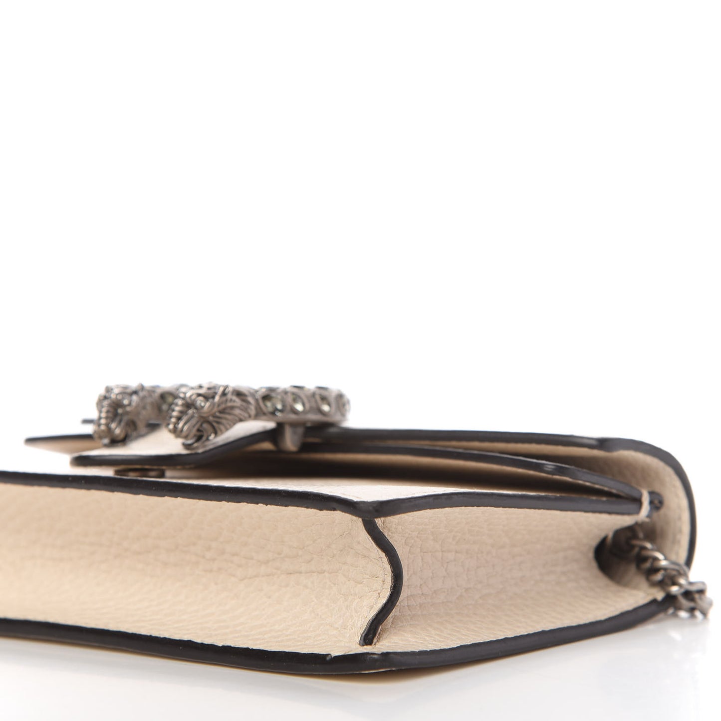 Dollar Calfskin Crystal Super Mini Dionysus Shoulder Bag Mystic White Black Diamond