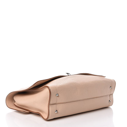 Givenchy Grained Calfskin Medium Shark Lock Satchel Nude 4 of 16