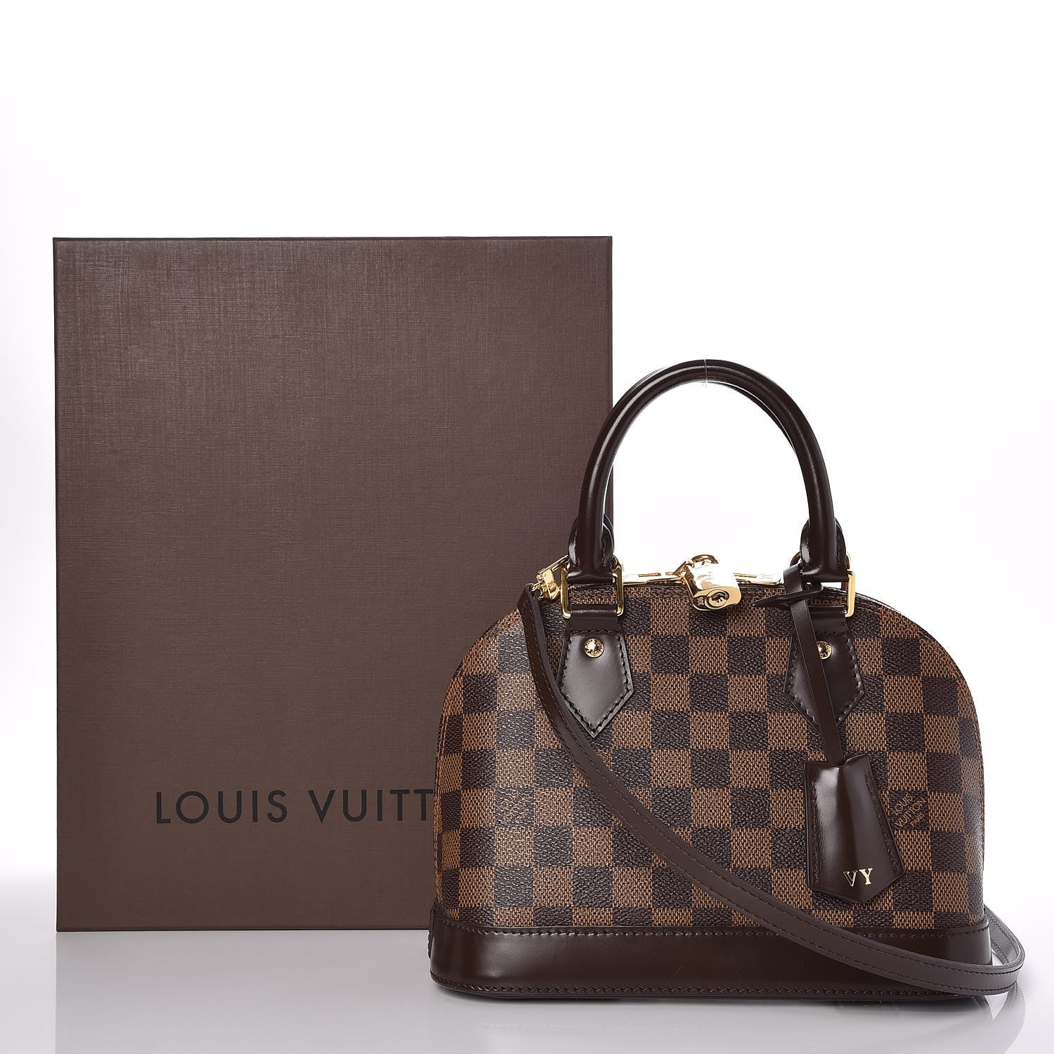 Louis Vuitton Damier Ebene Alma BB 8 of 8