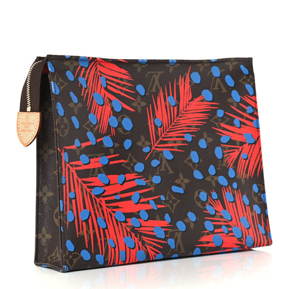 Louis Vuitton Monogram Jungle Dots Toiletry Pouch 26 Coquelicot Denim 3 of 9