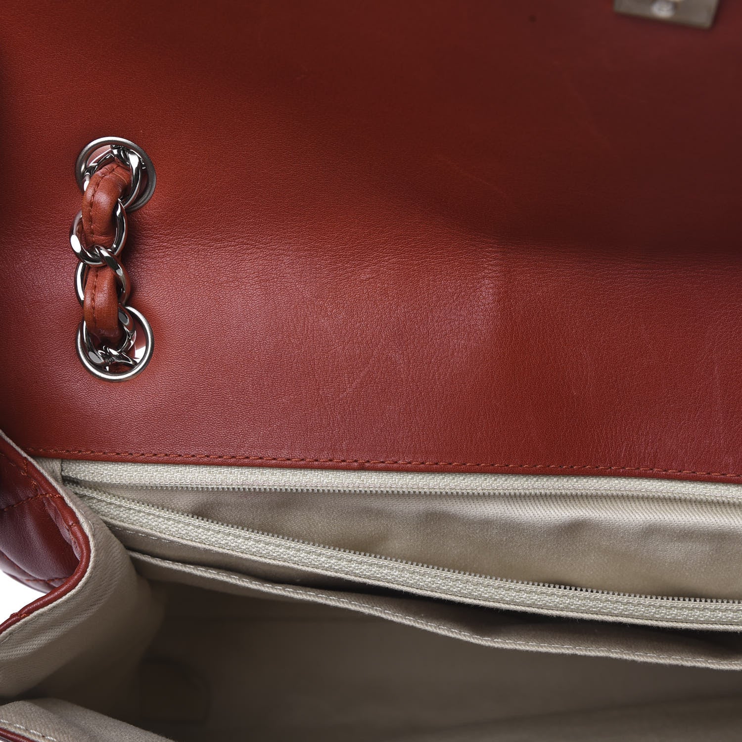 Chanel Calfskin Quilted In the Business Flap Bag Red 12 of 13