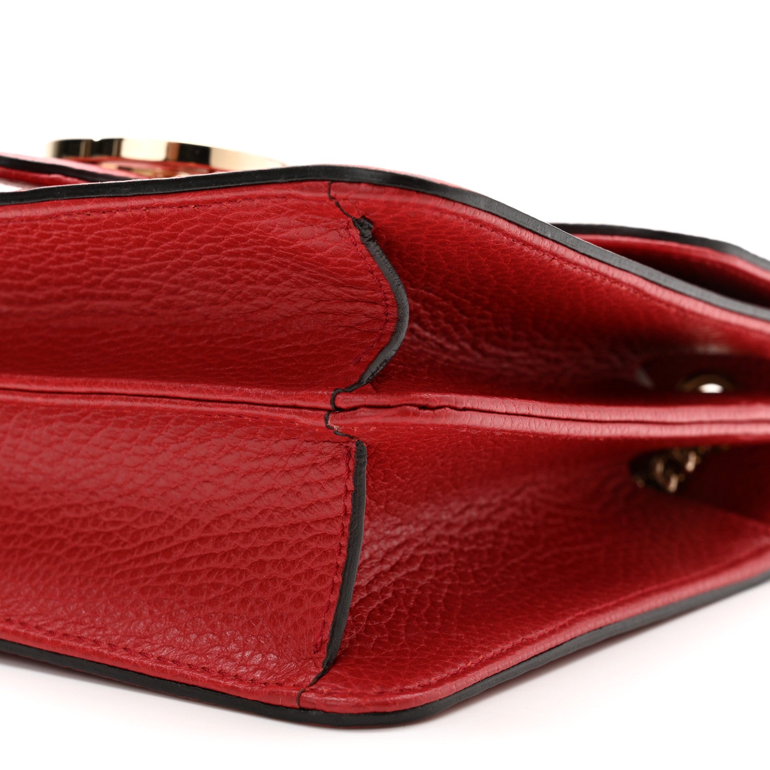 Gucci Dollar Calfskin Small Interlocking G Shoulder Bag Red 10 of 10