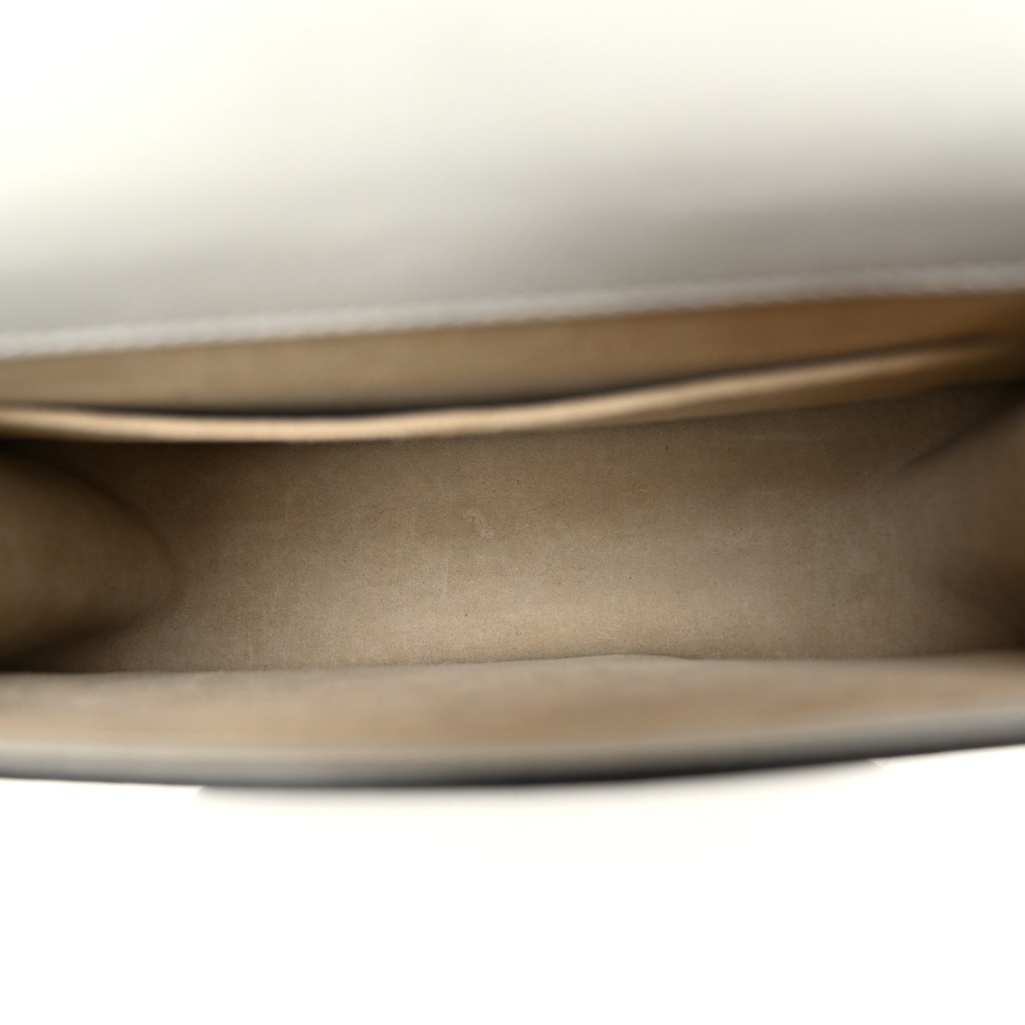 Calfskin Suede Medium Nile Bracelet Bag Airy Grey