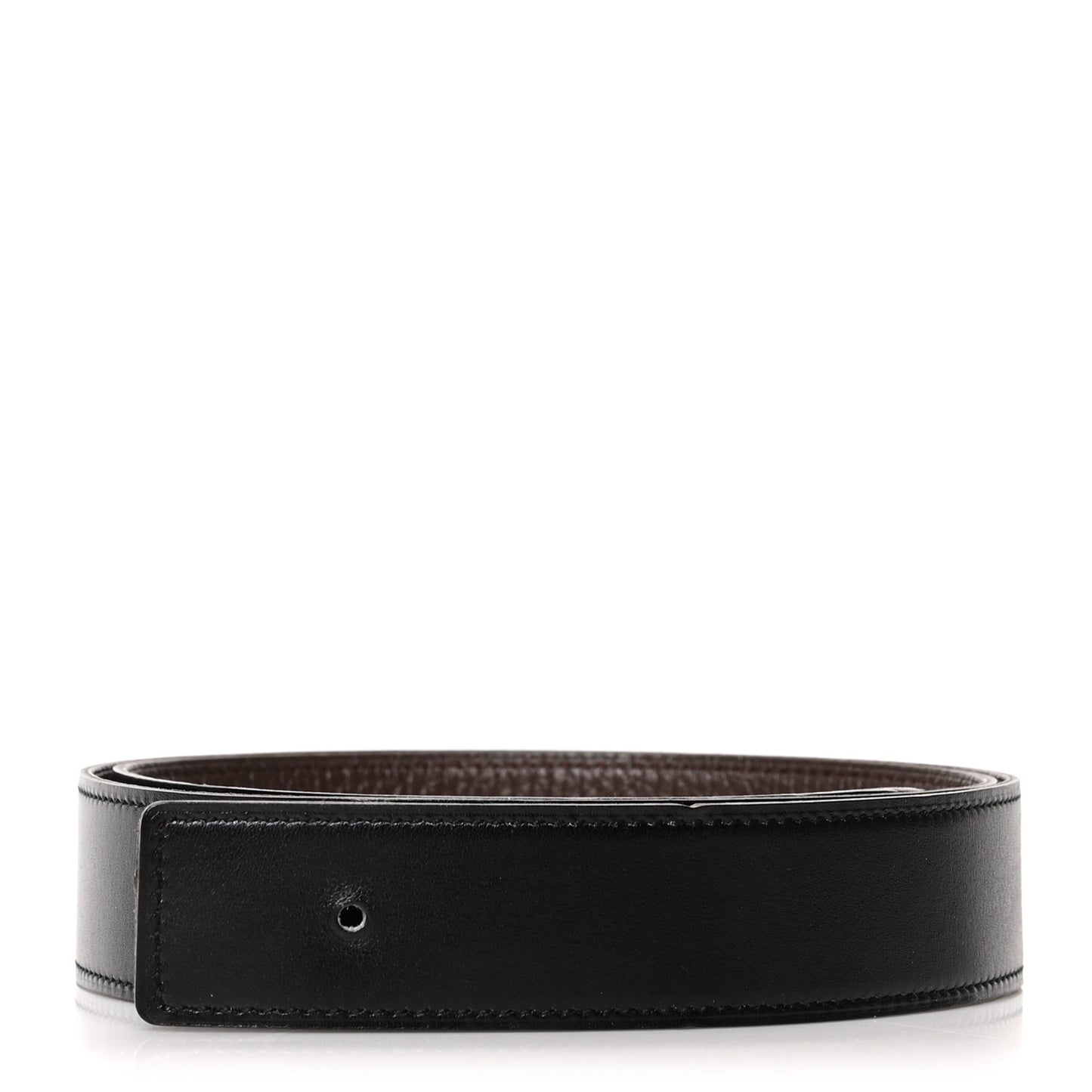 Box Togo 32mm Belt Strap 90 Black Chocolate