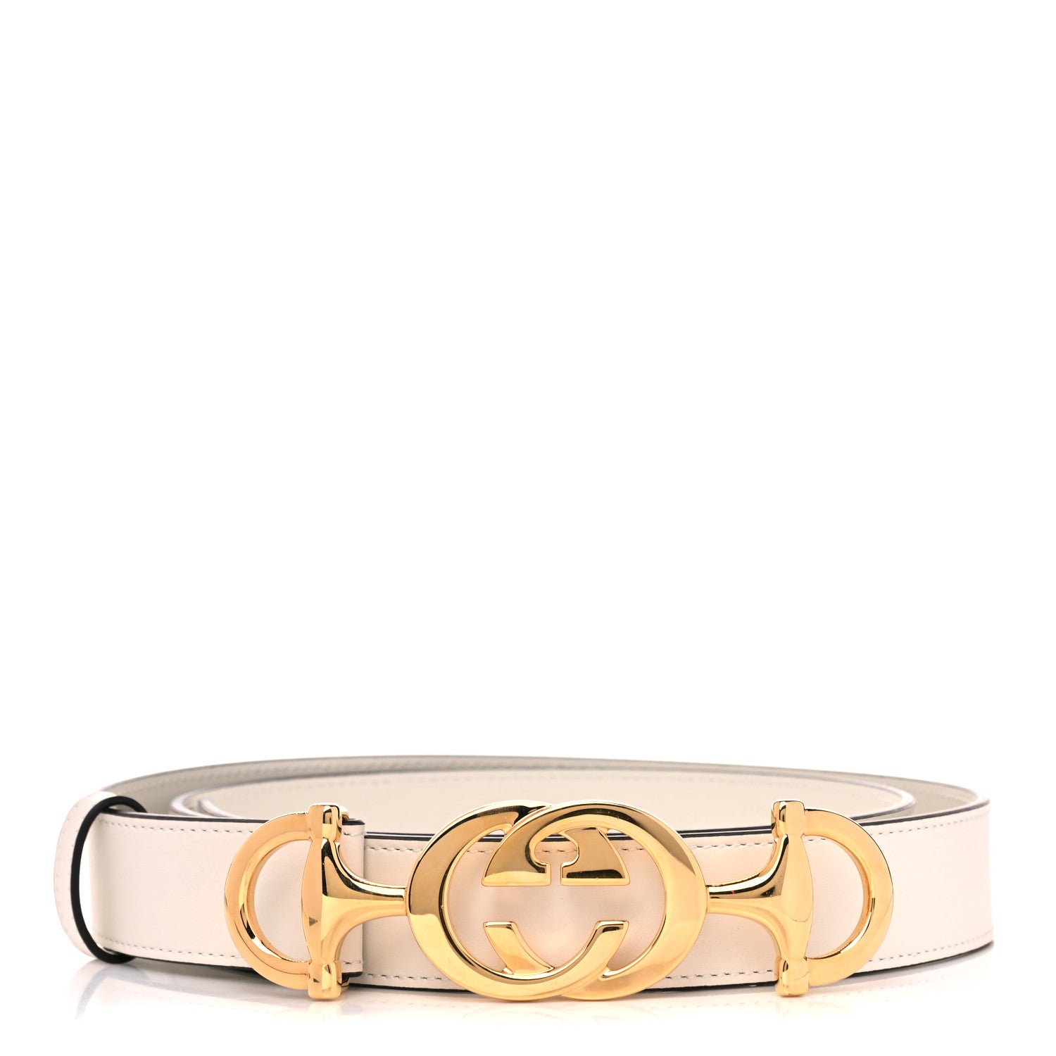 Gucci Moon Calfskin Zumi 30mm Belt 105 42 Off White 1 of 5
