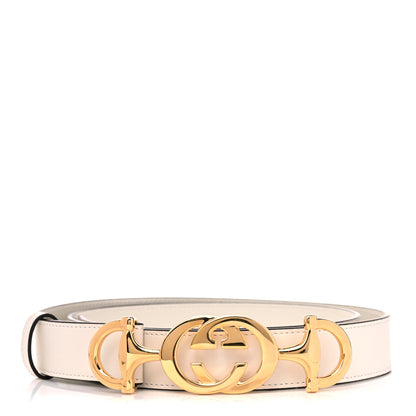 Gucci Moon Calfskin Zumi 30mm Belt 105 42 Off White 1 of 5