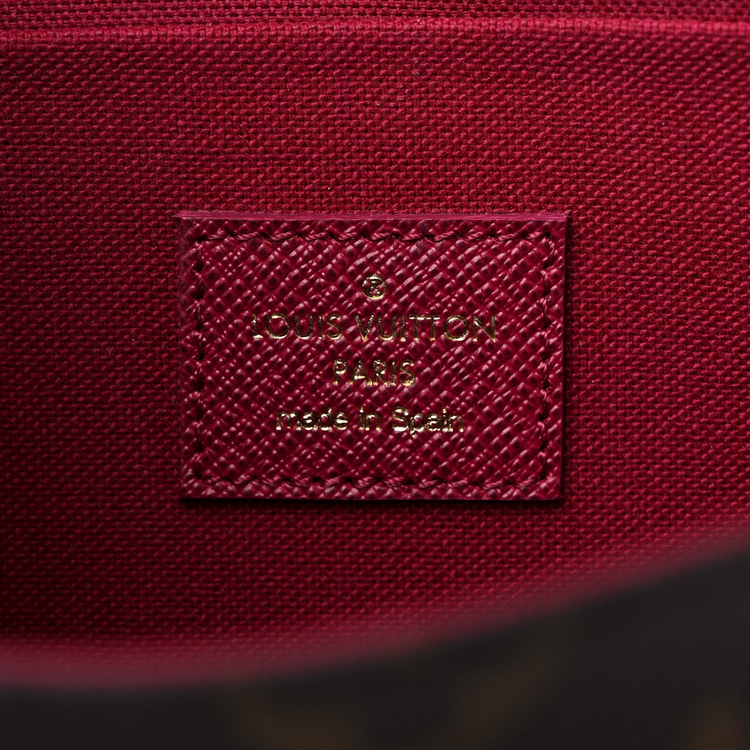 Louis Vuitton Monogram Pochette Felicie Chain Wallet Fuchsia 7 of 10