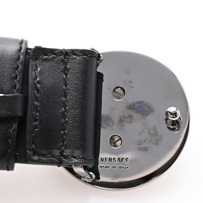 Versace Calfskin Palazzo Medusa Belt 105 42 Black 9 of 9