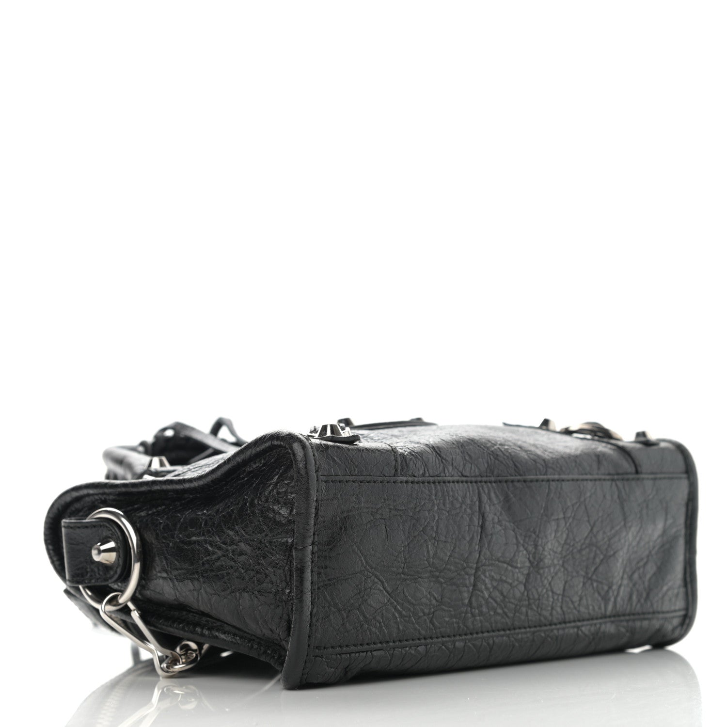 Balenciaga Agneau Classic Silver Hardware Mini City Black 3 of 9