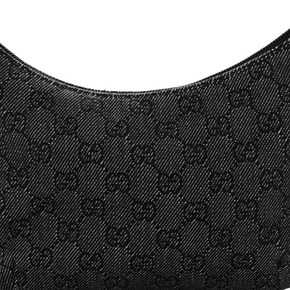 Gucci Denim Monogram Pochette Black 8 of 12