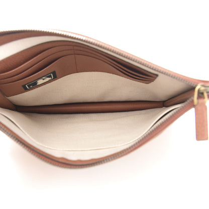 Gucci X MLB GG Monogram SF Giants Zip Wristlet Pouch Beige Ruggine Ivory 5 of 11