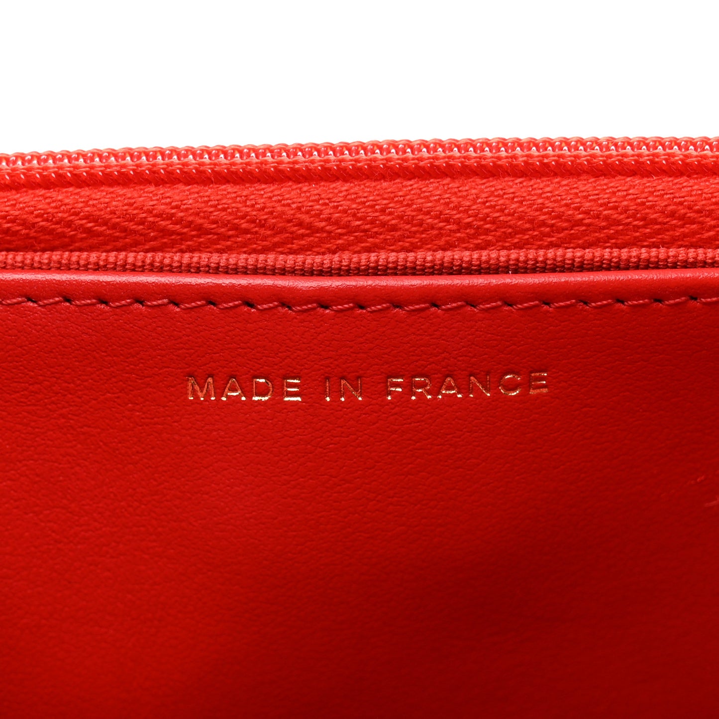 Caviar Quilted Wallet On Chain WOC Red