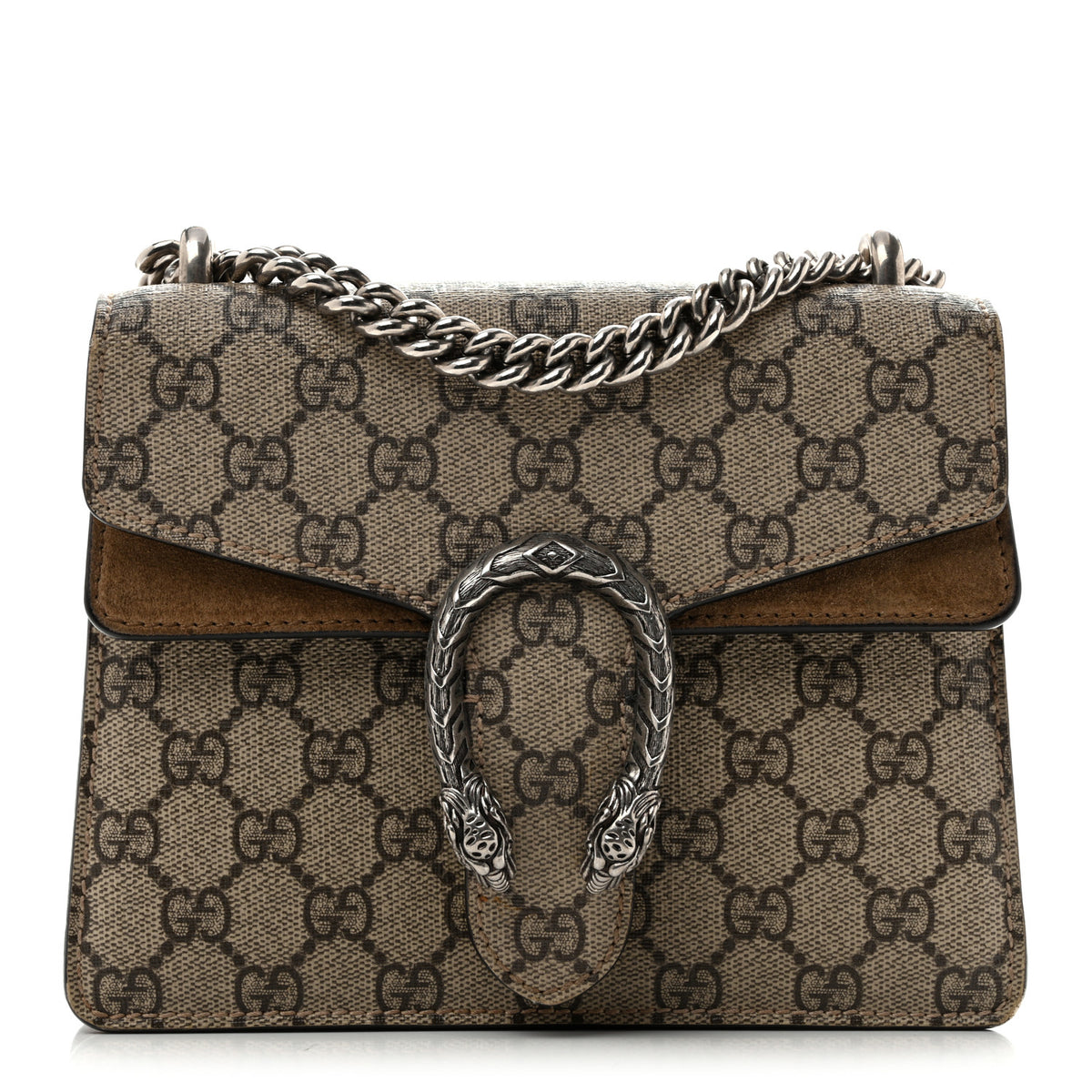 GG Supreme Monogram Mini Dionysus Shoulder Bag Taupe