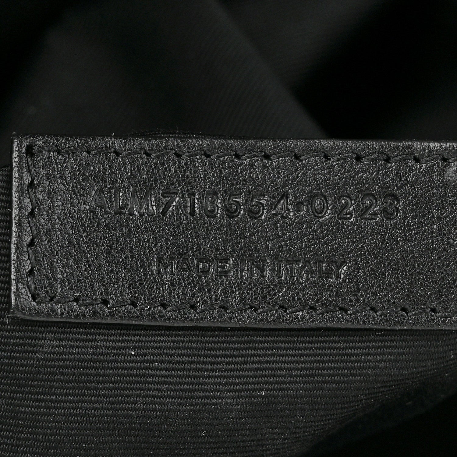 Saint Laurent Linen Calfskin Rive Gauche Maxi Tote Black 6 of 10