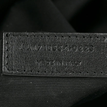 Saint Laurent Linen Calfskin Rive Gauche Maxi Tote Black 6 of 10
