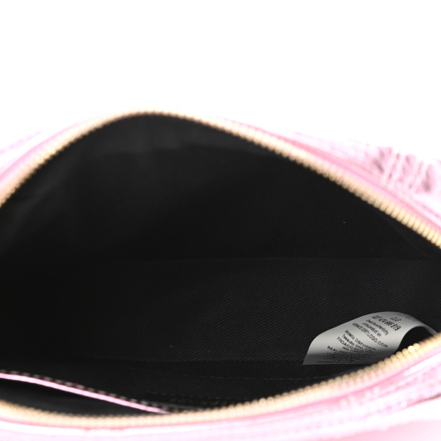 Versace Metallic Nappa Quilted Icon Camera Bag Rosa 5 of 9