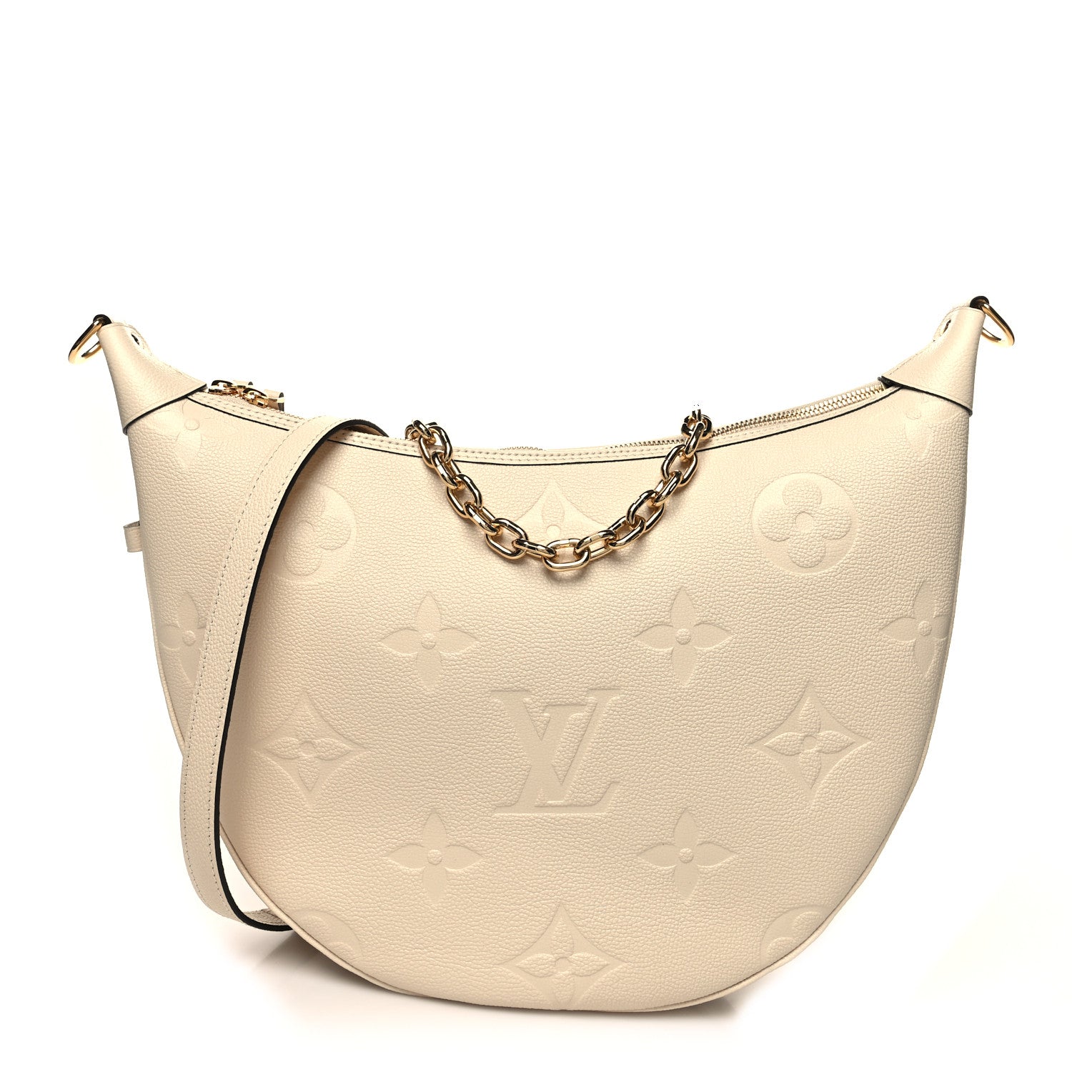 Louis Vuitton Empreinte Monogram Giant Loop Hobo Cream 3 of 11