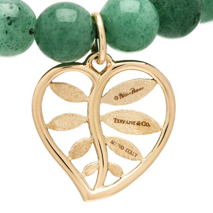 Tiffany 18K Yellow Gold Aventurine Paloma Picasso Villa Paloma Palm Bracelet 3 of 3