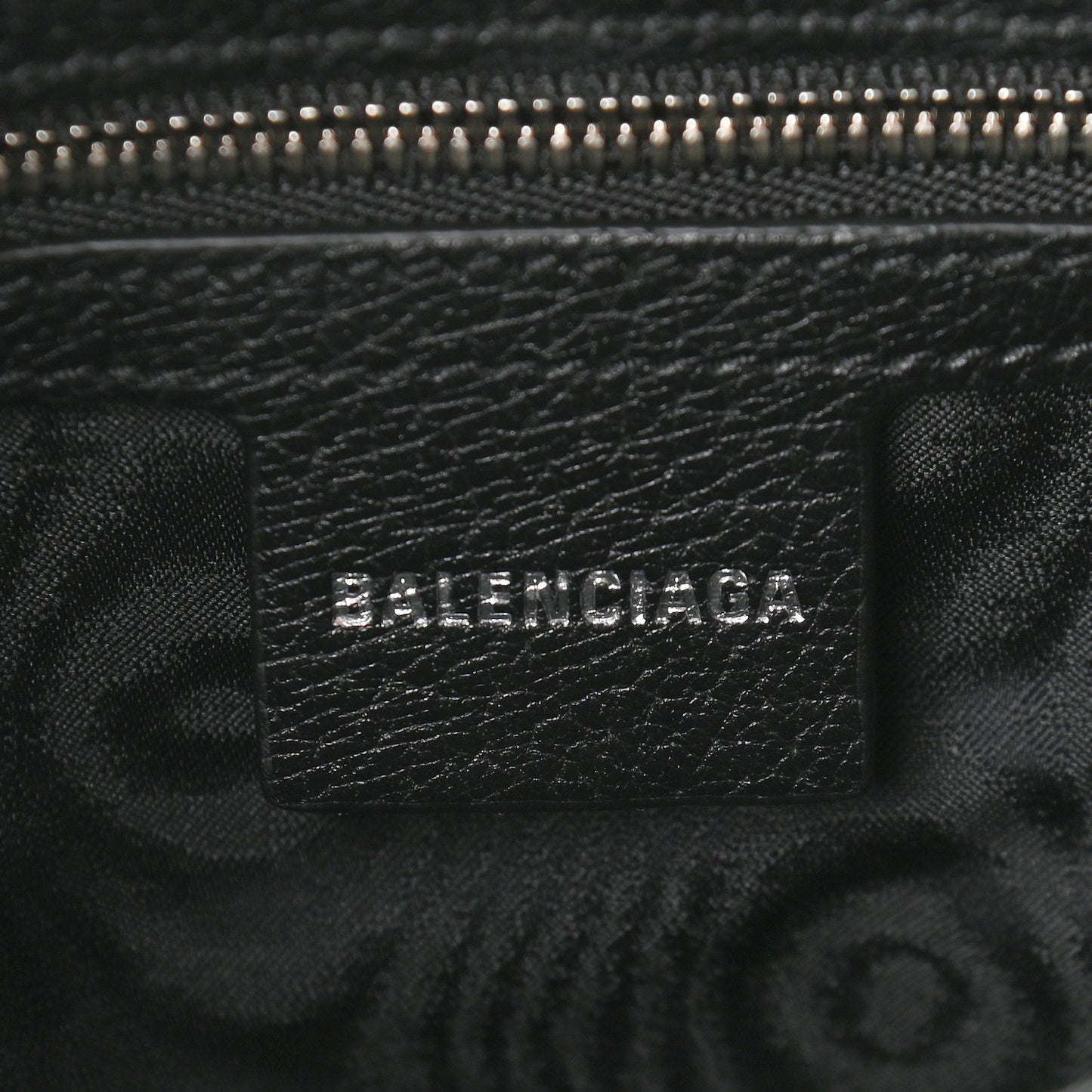 X BALENCIAGA BB Monogram Calfskin Web Small Jackie 1961 Hobo Black