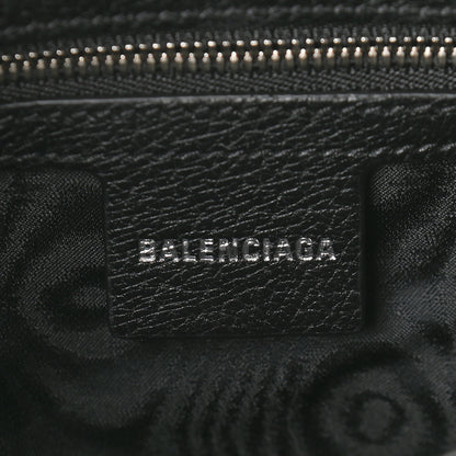 Gucci X BALENCIAGA BB Monogram Calfskin Web Small Jackie 1961 Hobo Black 6 of 9