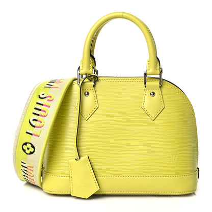 Louis Vuitton Epi Jacquard Alma BB Yellow Citron 1 of 9