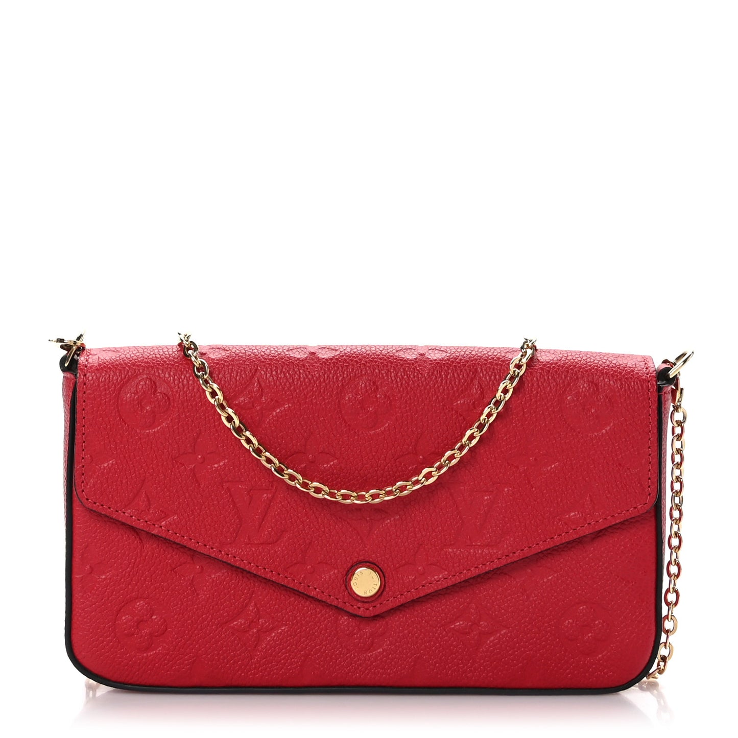 Empreinte Pochette Felicie Chain Wallet Scarlet