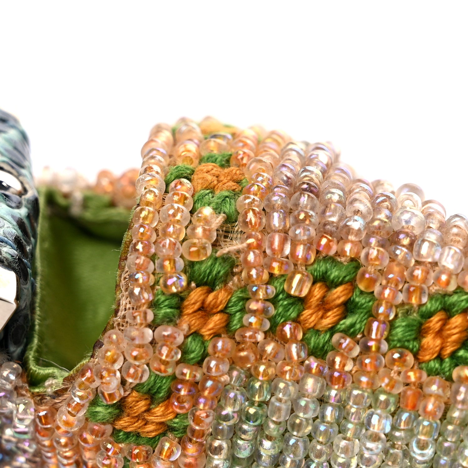 Fendi Lizard Beaded Baguette Multicolor 12 of 12