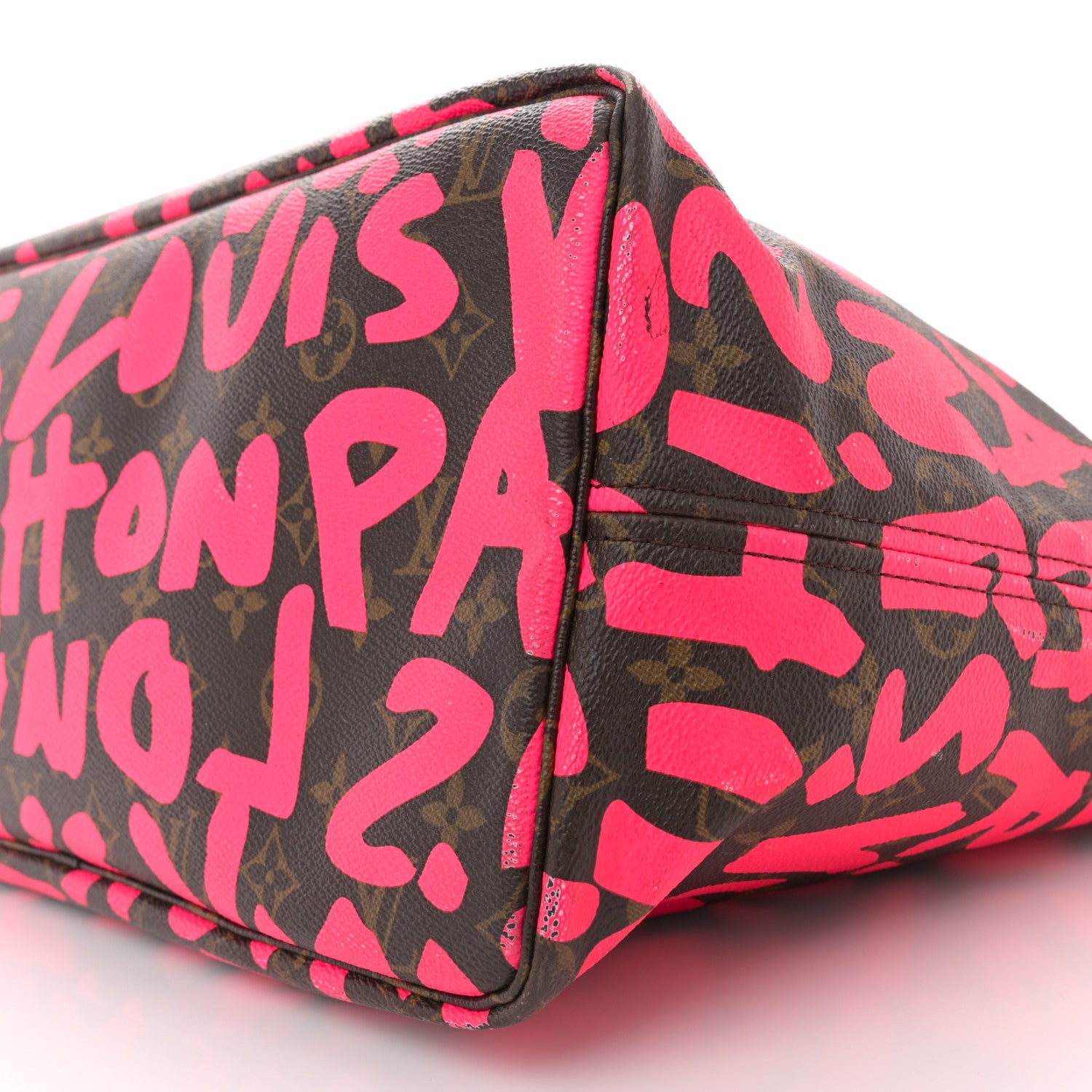 Louis Vuitton Monogram Graffiti Neverfull GM Fuchsia 9 of 17