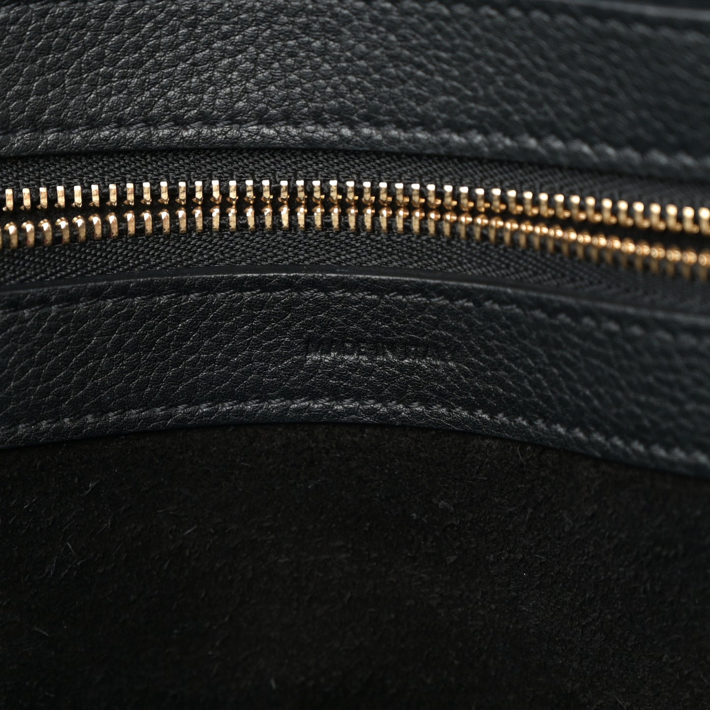 Soft Grained Calfskin Small Belt Cabas Phantom Black