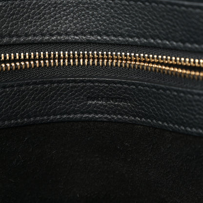 Celine Soft Grained Calfskin Small Belt Cabas Phantom Black 6 of 10