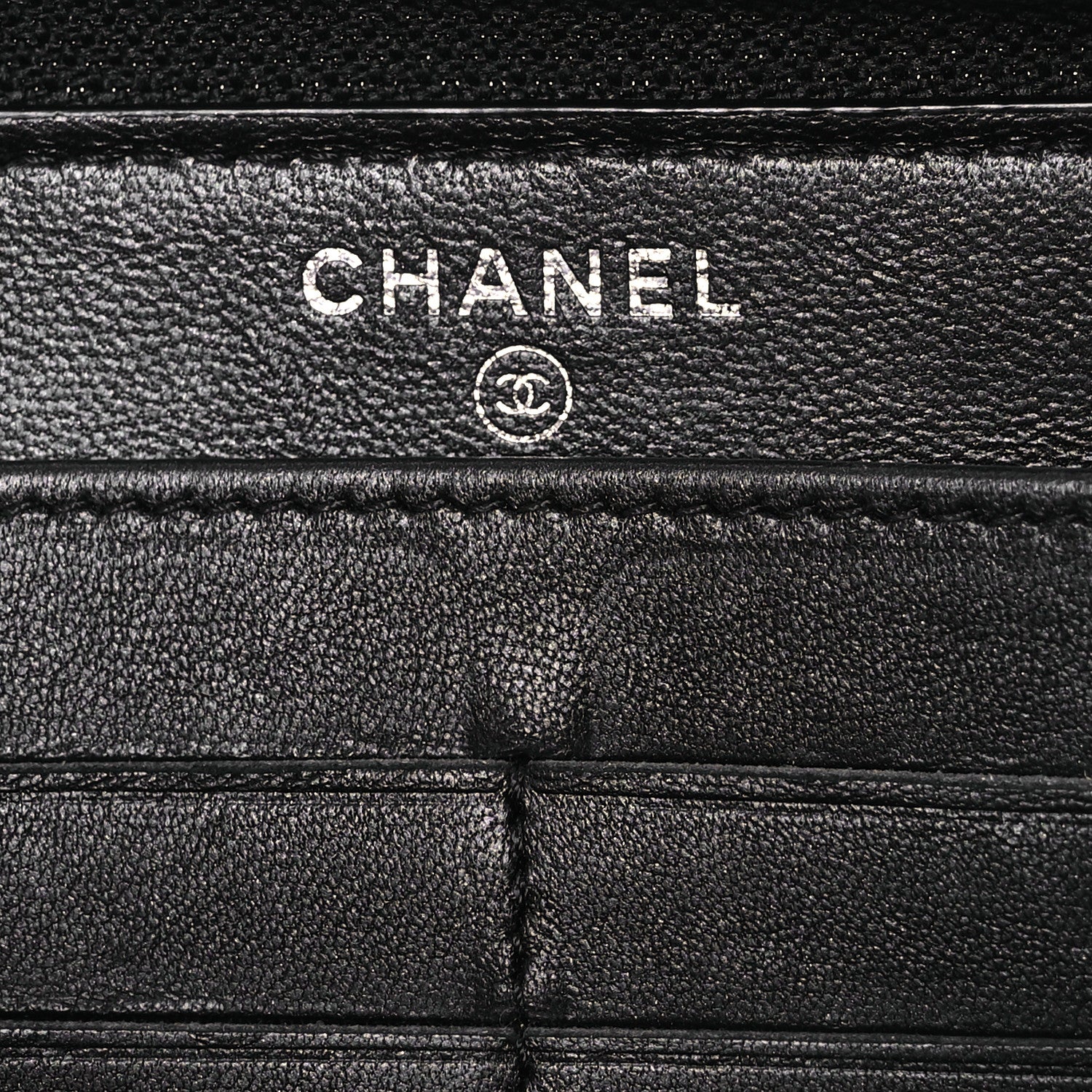 Chanel Patent Calfskin Quilted Boy L-Gusset Zip Wallet Black 8 of 13