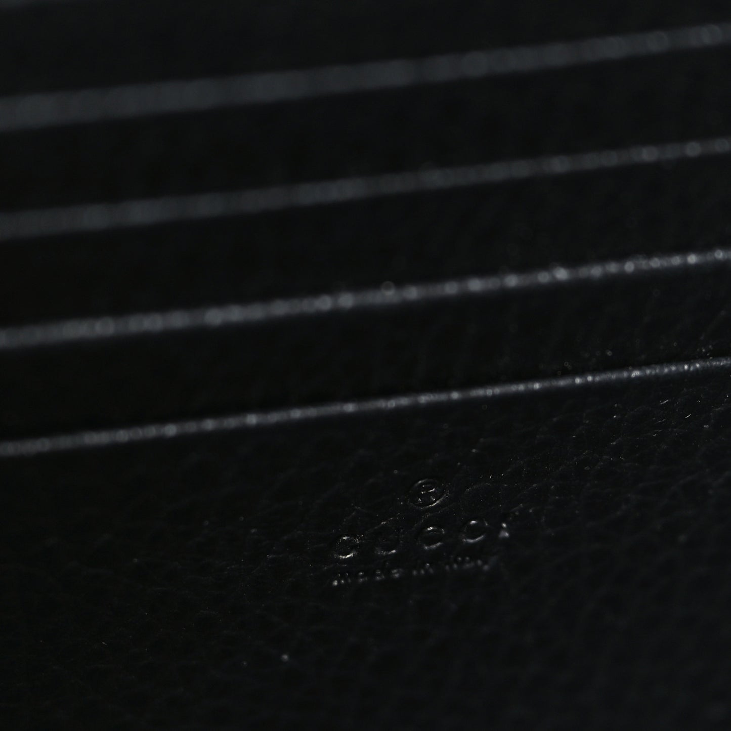 Calfskin Mini Dionysus Chain Wallet Black