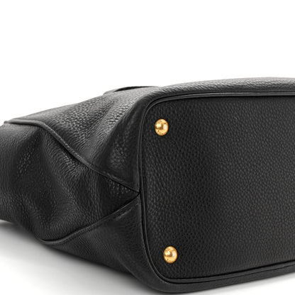 Prada Vitello Daino Shopping Tote Black 8 of 9