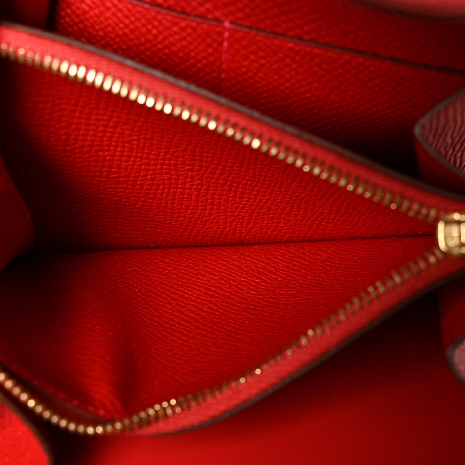 Hermes Epsom Constance Short Wallet Rouge Casaque 6 of 11