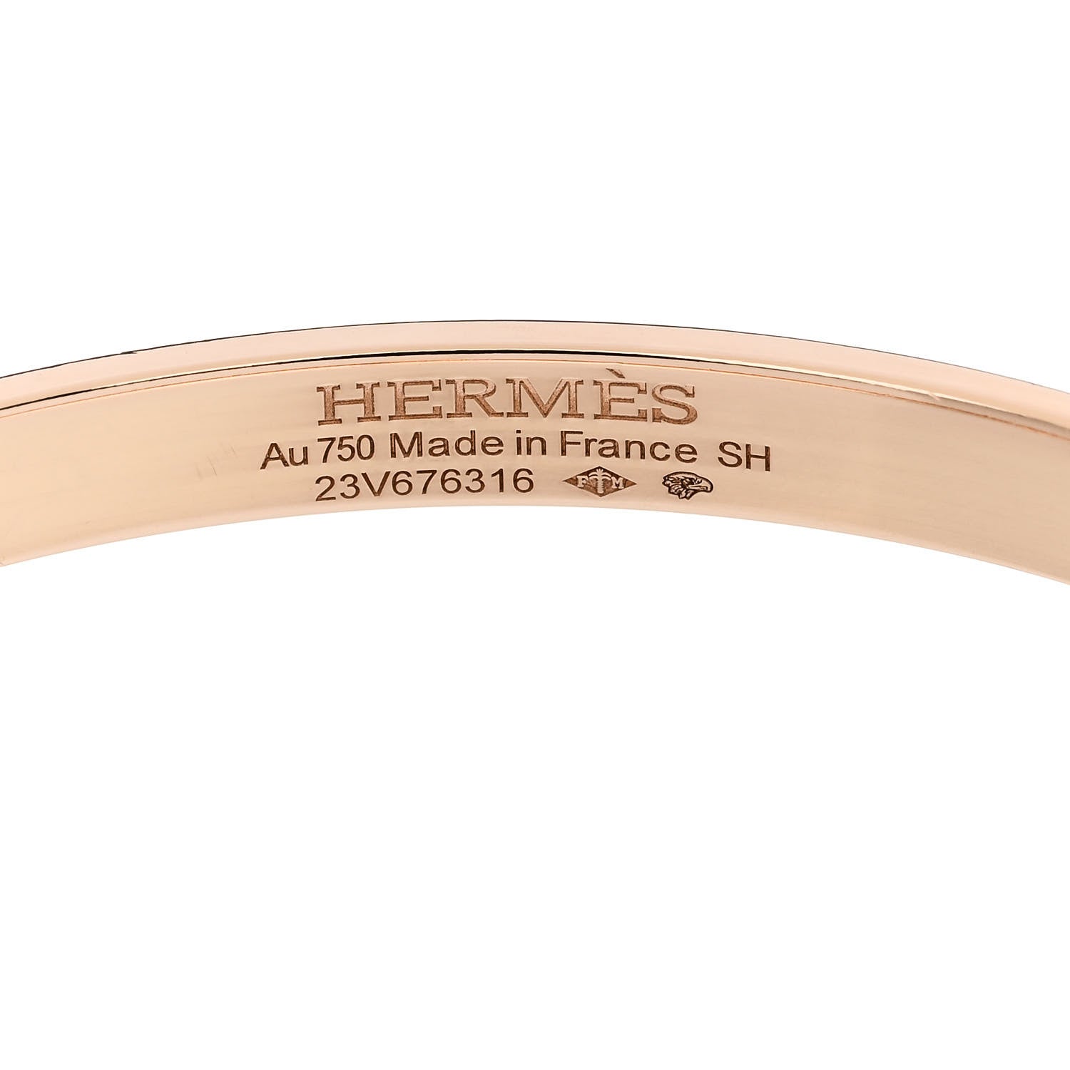 Hermes 18K Rose Gold Diamond PM Kelly Pave Bracelet SH 4 of 5