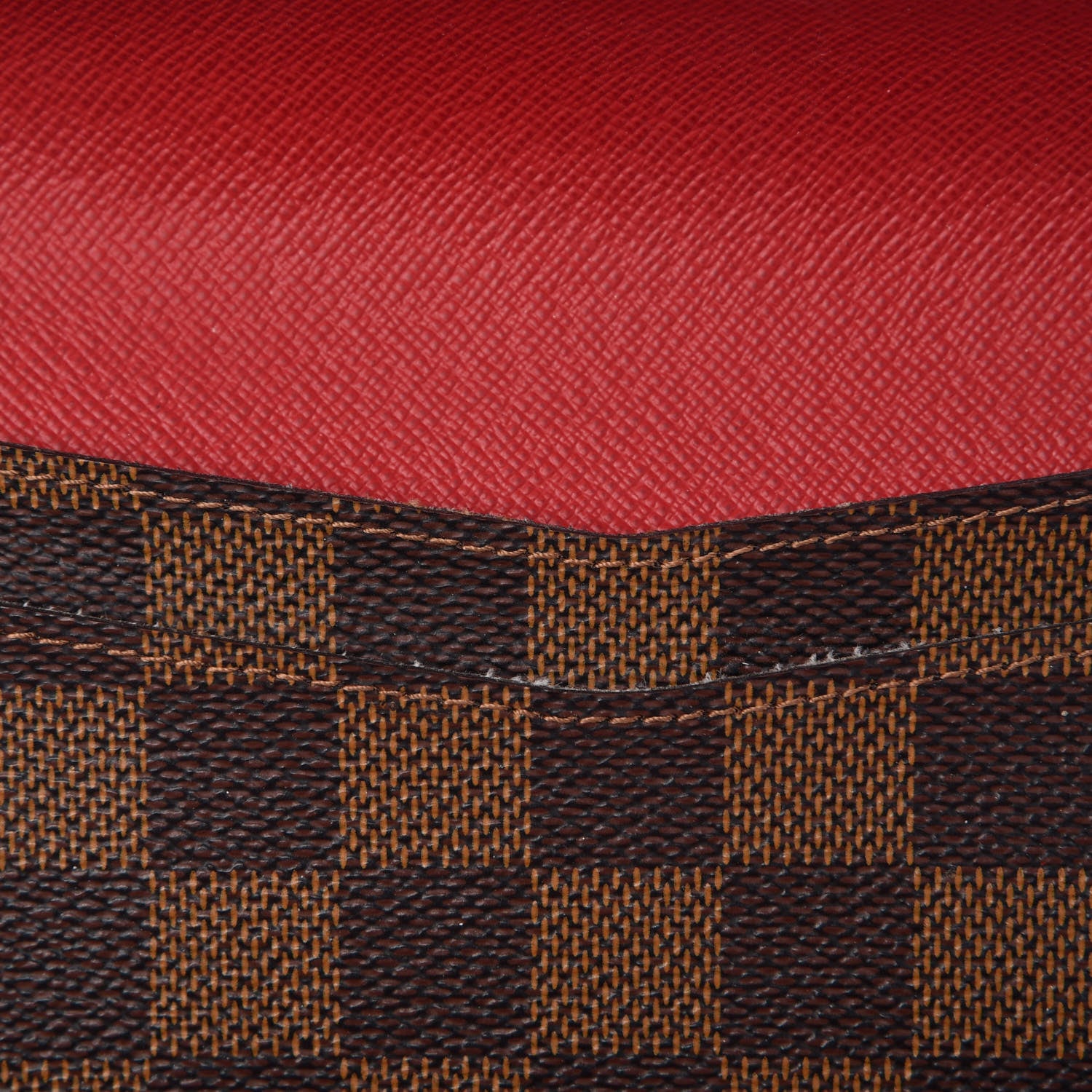 Louis Vuitton Damier Ebene Josephine Wallet Red 10 of 10