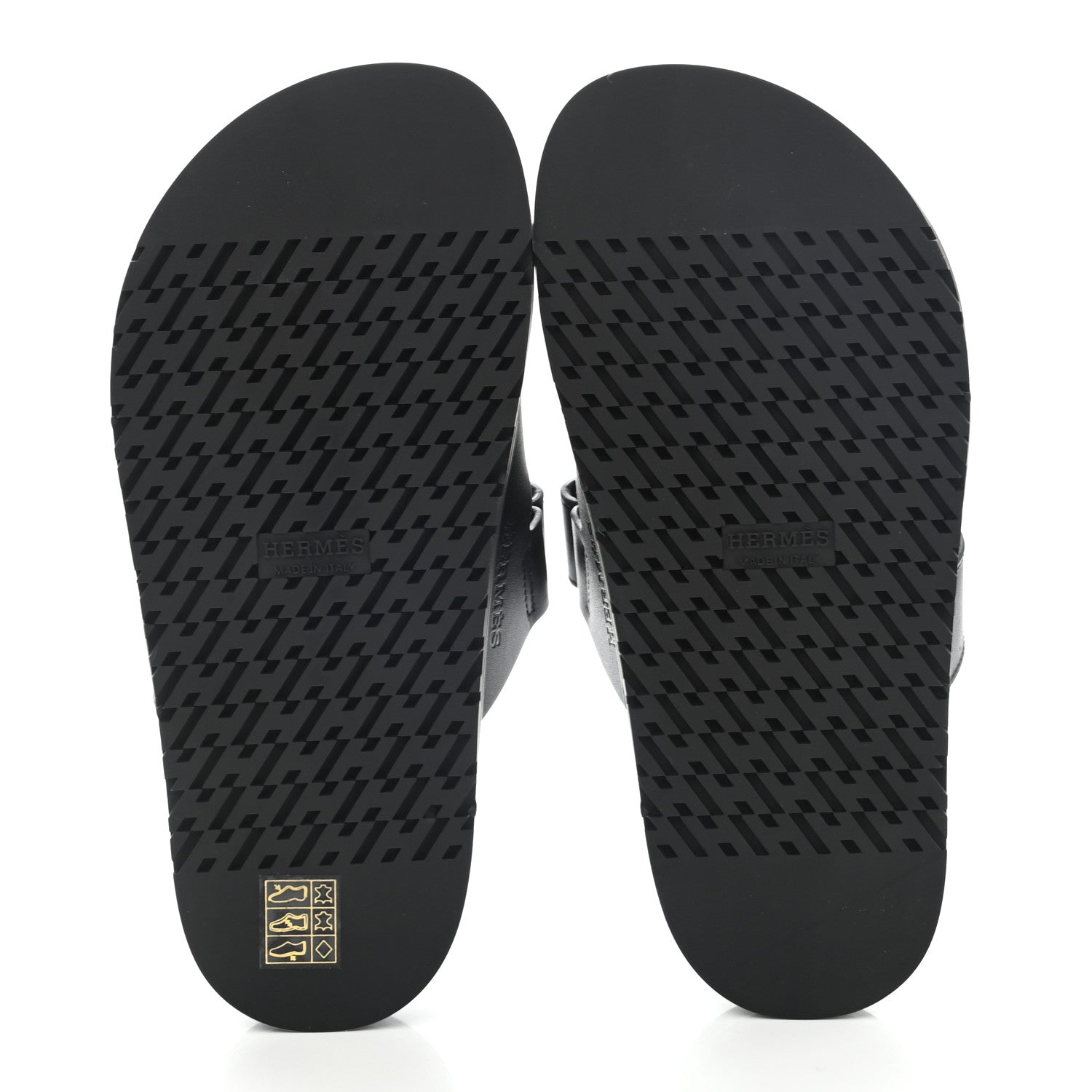 Hermes Calfskin Womens Chypre Sandals 36 Black 5 of 8