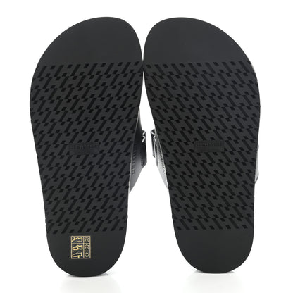 Hermes Calfskin Womens Chypre Sandals 36 Black 5 of 8