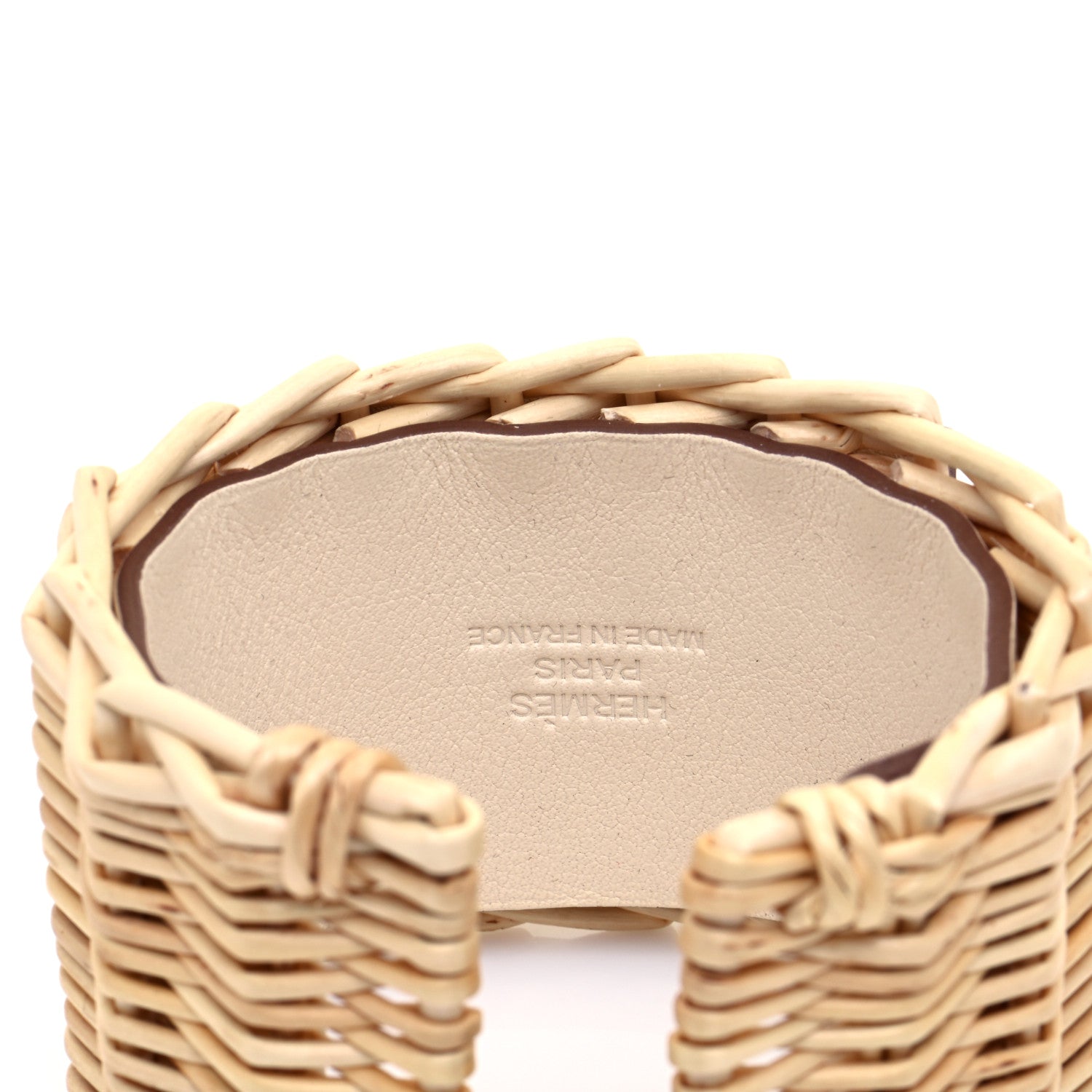 Hermes Barenia Osier Collier De Chien CDC Picnic Bracelet T2 Nata 4 of 8
