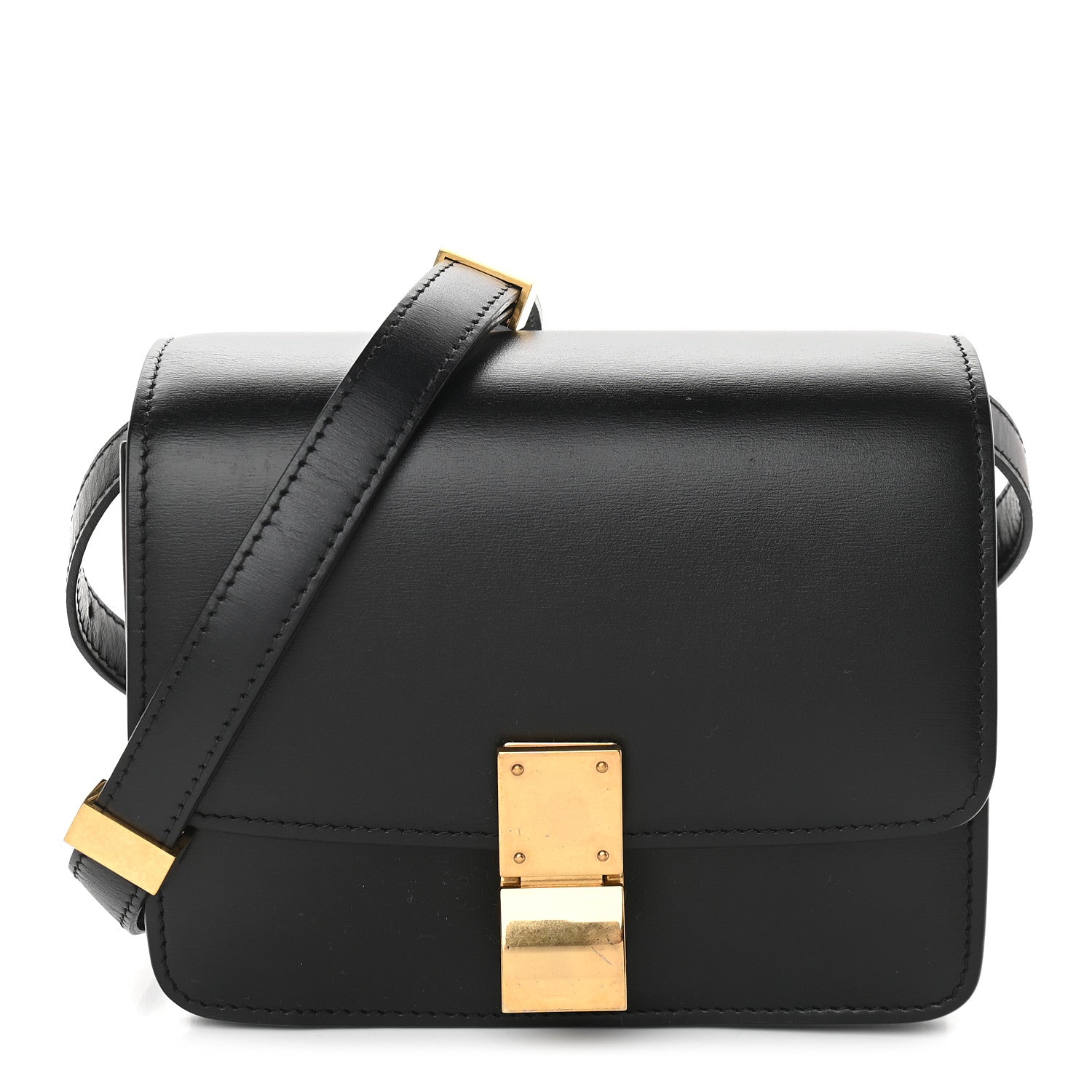 Celine Box Calfskin Small Classic Box Flap Bag Black 1 of 9