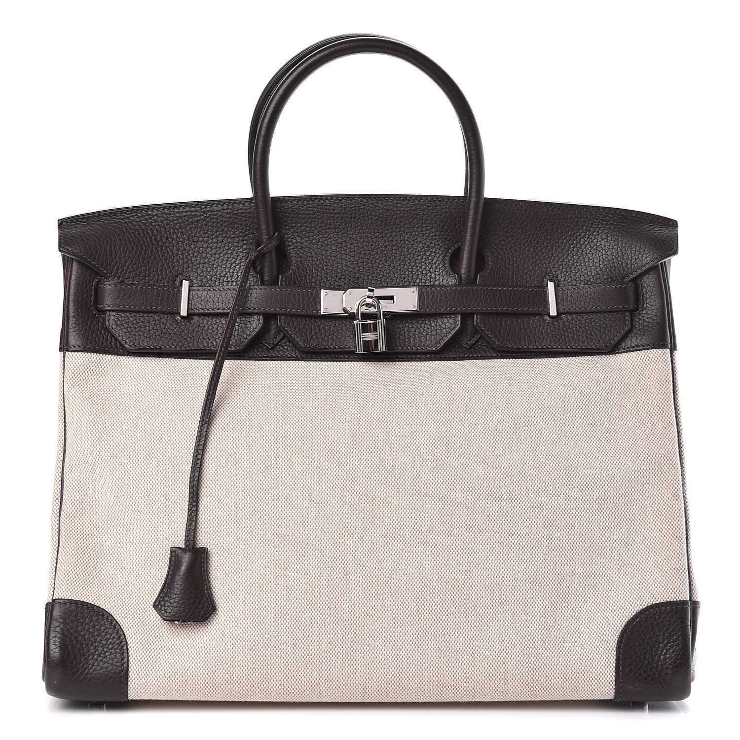 Hermes Toile Togo Birkin 40 Chocolate 1 of 37