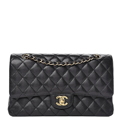 Chanel Caviar Quilted Medium Double Flap Black 1 of 13