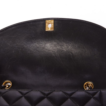 Chanel Lambskin Quilted Medium Single Flap Black 7 of 10