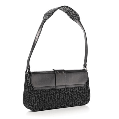 Christian Dior Metallic Monogram Street Chic Shoulder Bag Black 3 of 11