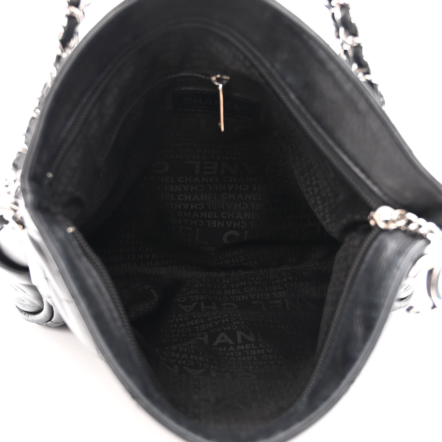 Chanel Lambskin Stitched Medium Ultimate Soft Tote Black 5 of 13